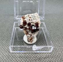 Load image into Gallery viewer, Natural Florescent Hyalite and Garnet Symbiosis Mineral Specimen