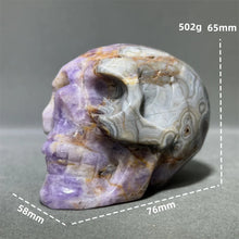 Load image into Gallery viewer, Natural Fantasy Amethyst Skull Carving Home Decor