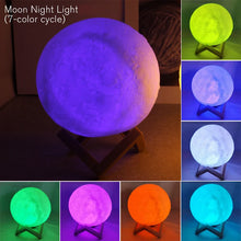 Load image into Gallery viewer, LED Moon Crystal Display Light – Galaxy Night Lamp for Bedroom Decor, Gift &amp; Home Decoration