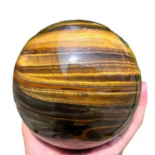Load image into Gallery viewer, Natural Tigers Eye Polished Sphere Home Decor