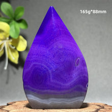 Load image into Gallery viewer, 1PC Natural Mineral Purple Agate Crystal Free Form Torch Home Decor