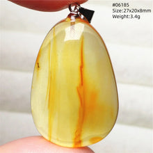 Load image into Gallery viewer, Natural Baltic Amber Teardrop Pendant – Premium Genuine Yellow Amber Necklace Gift
