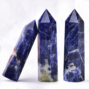 Natural Crystal Wand – Hexagonal Point Stone – Multiple Variants – Healing, Crafts, Home Decor, Gift