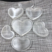 Load image into Gallery viewer, 1PC Large Natural Selenite Bowl White Gypsum Heart