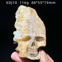 Load image into Gallery viewer, Natural Clear Quartz Skull Carving Mineral Specimen Unpolished Cluster
