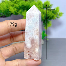 Load image into Gallery viewer, 1PC Natural Pink Flower Agate Obelisk for Healing