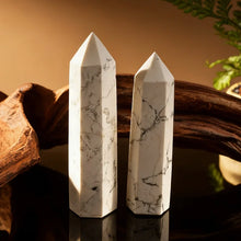 Load image into Gallery viewer, 1PC Natural Howlite Crystal Obelisk for Healing