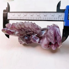 Load image into Gallery viewer, 1PC 8.3CM Natural Dream Amethyst Angel Crystal Carving for Healing