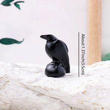Load image into Gallery viewer, 1PC High Quality Obsidian Crow Figurine Carving
