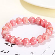Load image into Gallery viewer, Natural Rhodochrosite Bracelet – Argentina Red Gemstone Beads Stretch Crystal Jewelry for Men &amp; Women