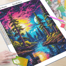 Load image into Gallery viewer, 5D Diamond Art Painting Aurora Landscape Mosaic Embroidery Cross Stitch Kit Full Round Rhinestone DIY Wall Home Decor