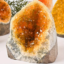 Load image into Gallery viewer, 1PC Natural Citrine Cluster Polished Electroplated Mineral Specimen