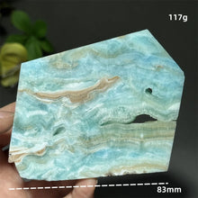 Load image into Gallery viewer, Natural Hemimorphite Mineral Raw Crystal Slice Home Decor