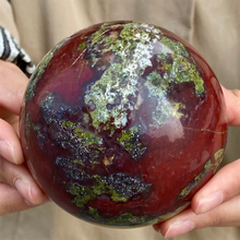 Load image into Gallery viewer, Natural Dragon Bloodstone Energy Sphere