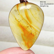 Load image into Gallery viewer, Natural Baltic Amber Teardrop Pendant – Premium Genuine Yellow Amber Necklace Gift