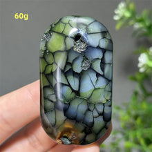 Load image into Gallery viewer, 1PC Natural Dragon Pattern Agate Palm Stone Polished