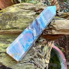 Load image into Gallery viewer, 1PC Rare Trolleite Crystal Tower Natural Blue Mineral Specimen