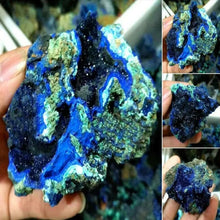 Load image into Gallery viewer, Natural Azurite Malachite Geode Crystal Mineral Specimen