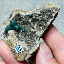 Load image into Gallery viewer, Natural Spherical Malachite Crystal Cluster – Raw Mineral Specimen for Collection &amp; Home Decor