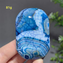 Load image into Gallery viewer, 1PC Natural Dragon Pattern Agate Palm Stone Polished