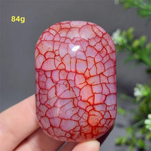 Load image into Gallery viewer, 1PC Natural Dragon Pattern Agate Palm Stone Polished