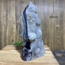 Load image into Gallery viewer, Natural Sphalerite Skull Carving Mineral Specimen