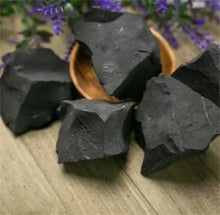Load image into Gallery viewer, Natural Raw Shungite Stones – Healing Crystals for Protection, Reiki, Chakra – Bulk Gravel for Water Purification