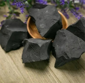 Natural Raw Shungite Stones – Healing Crystals for Protection, Reiki, Chakra – Bulk Gravel for Water Purification