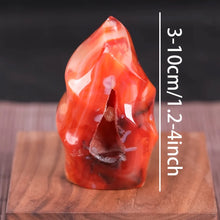 Load image into Gallery viewer, 1PC Natural Carnelian Crystal Quartz Flame Specimen Home Decor