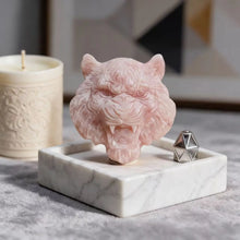 Load image into Gallery viewer, 1PC Natural Pink Opal Carvings Fox, Crow, Owl, Fairy for Healing