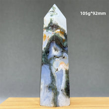 Load image into Gallery viewer, 1PC Natural Aquatic Moss Mineral Quartz Obelisk for Healing