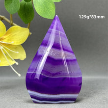 Load image into Gallery viewer, 1PC Natural Mineral Purple Agate Crystal Free Form Torch Home Decor