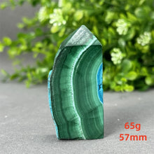 Load image into Gallery viewer, Natural Malachite Free Form Obelisk Raw Mineral Specimen for Healing