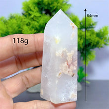 Load image into Gallery viewer, 1PC Natural Pink Flower Agate Obelisk for Healing