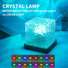 Load image into Gallery viewer, Ocean Wave Aurora Projector Light Touch LED Night Lamp Remote Dimmable Auto Rotating USB Powered 16 Colors
