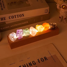 Load image into Gallery viewer, 1PC Natural Rough Stone Crystal Wishing Lamp – Dimmable USB Desk Light With Switch