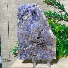 Load image into Gallery viewer, Druzy Sphalerite Crystal Slab Display – Natural Mineral Specimen Slice with Stand for Collection &amp; Home Decor