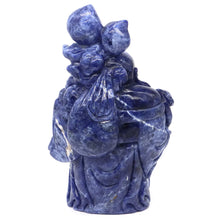 Load image into Gallery viewer, 8.9" Maitreya Buddha Natural Blue Sodalite Crystal Carving Lucky Home Decor