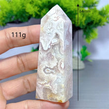 Load image into Gallery viewer, 1PC Natural Pink Flower Agate Obelisk for Healing
