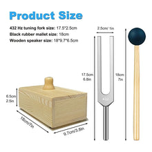 Load image into Gallery viewer, 432 Hz Tuning Fork with Resonance Box for Sound Healing