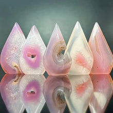 Load image into Gallery viewer, 1PC Natural Pink Agate Free Form Torch Home Decor
