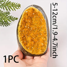 Load image into Gallery viewer, 1PC Natural Citrine Cluster Polished Electroplated Mineral Specimen