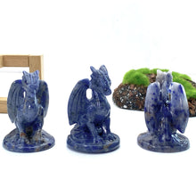 Load image into Gallery viewer, 1PC Natural Blue Sodalite Pterosaur Dragon Carving