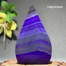 Load image into Gallery viewer, 1PC Natural Mineral Purple Agate Crystal Free Form Torch Home Decor