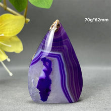 Load image into Gallery viewer, 1PC Natural Mineral Purple Agate Crystal Free Form Torch Home Decor