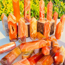 Load image into Gallery viewer, 1PC Natural Red Sardonyx Agate Crystal Obelisk for Healing