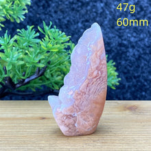 Load image into Gallery viewer, 1PC Natural Rare Pink Agate Geode Crystal Free Form Torch Specimen Home Decor