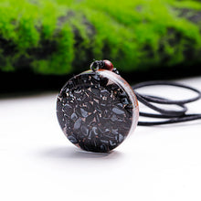 Load image into Gallery viewer, Natural Malachite Orgone Pendant Necklace Handmade Resin with Copper Coil for Energy Healing
