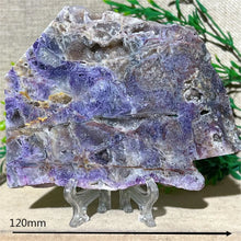 Load image into Gallery viewer, Druzy Sphalerite Crystal Slab Display – Natural Mineral Specimen Slice with Stand for Collection &amp; Home Decor