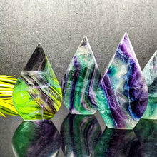 Load image into Gallery viewer, 1PC Natural Rainbow Fluorite Free Form Torch Mineral Specimen Home Decor